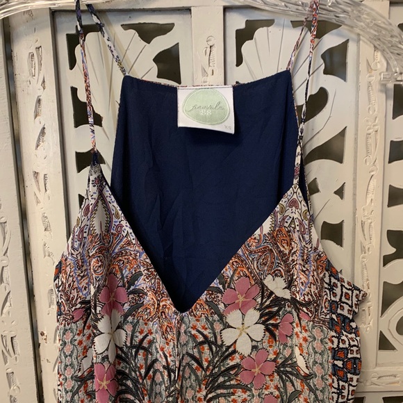 BUY NOW PRICE! BOHO PINK & BLACK SHORT DRESS - Picture 2 of 4